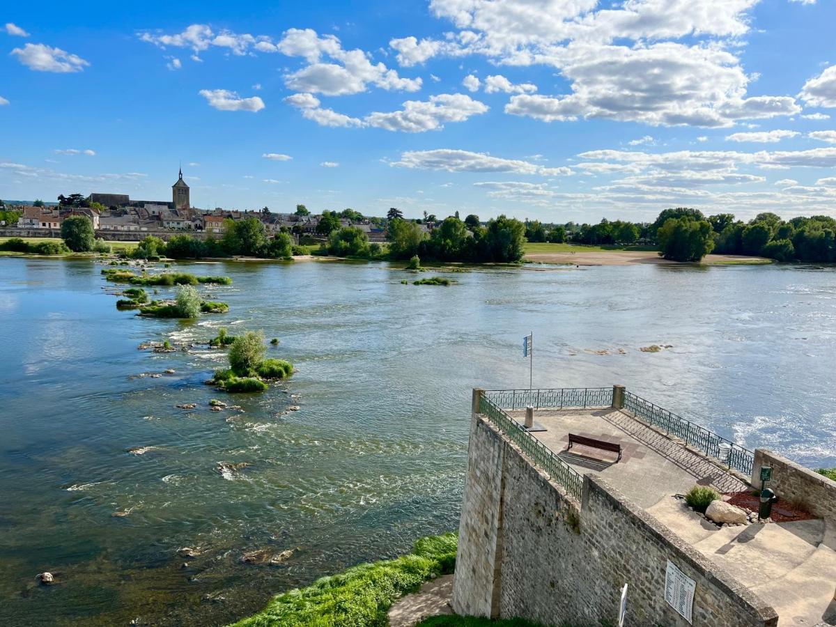 La Vue Loire Maison Saint-Denis-de lʼHôtel Buitenkant foto